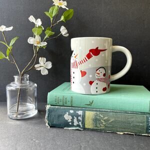 Crate & Barrel Snowpal Snowman Mug Christmas 2017 Joan Anderson